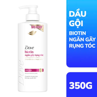DOVE Dầu Gội BIOTIN Ngăn Gãy Rụng Tóc 350G/chai
