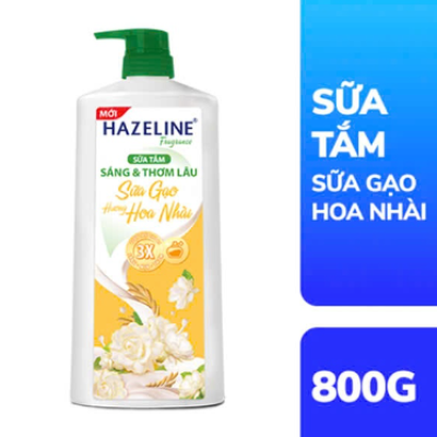 HAZELINE Sữa Tắm Sữa Gạo Hoa Lài 800G/Chai