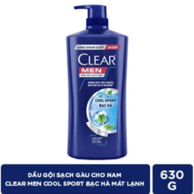 CLEAR MEN Dầu Gội Sạch Gàu Hương Nước Hoa Gỗ & Phong Lữ 600g/Chai