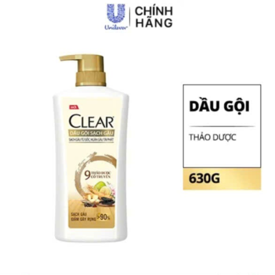 CLEAR Dầu Gội 9 Thảo Dược Cổ Truyền 630g/Chai