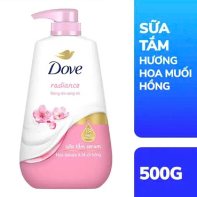 DOVE Sữa Tắm Serum Hương Hoa Muối Hồng 500G/Chai